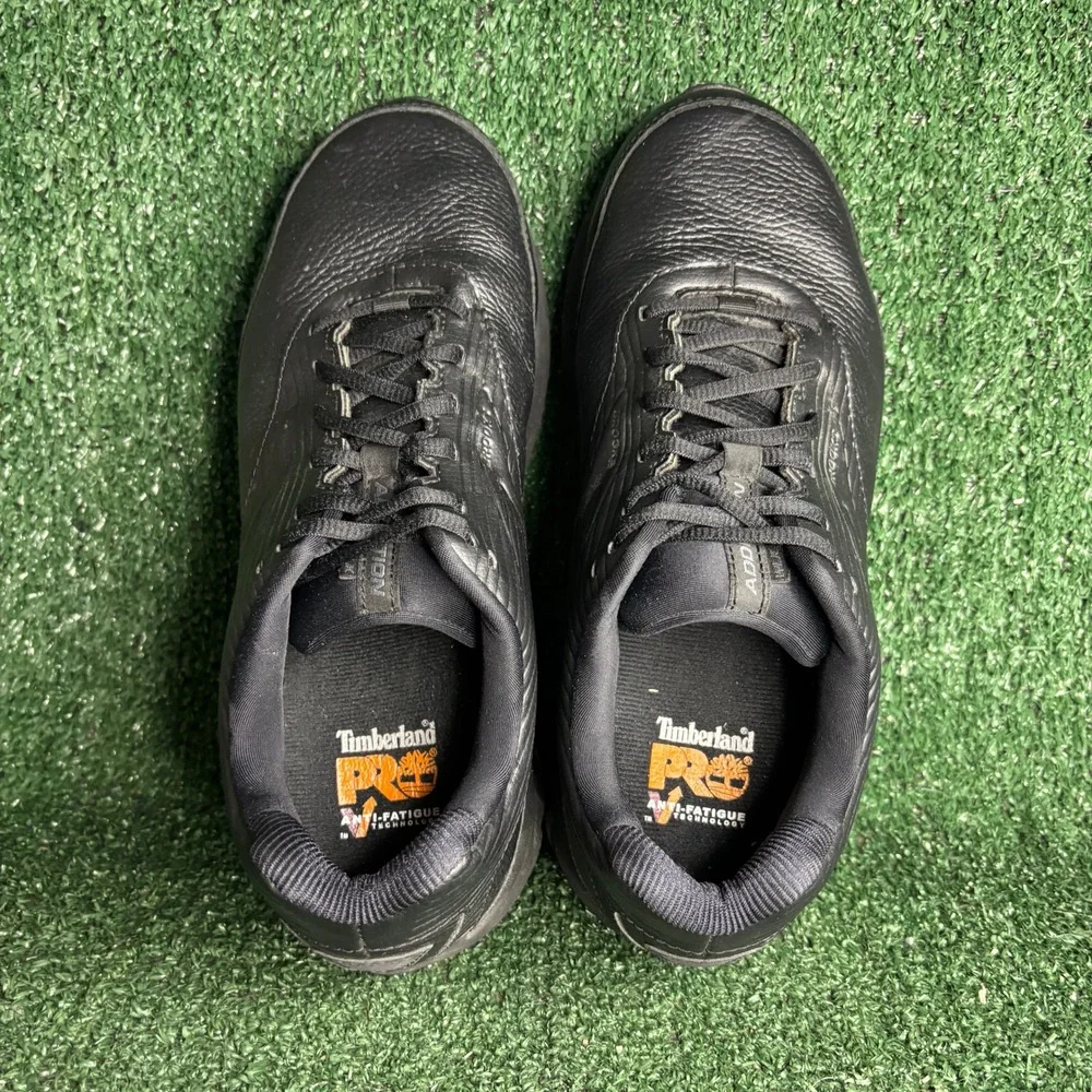 Brooks Addiction Walker 2 Slip Resistant Leather Sneaker Black Mens 10 2E Wide